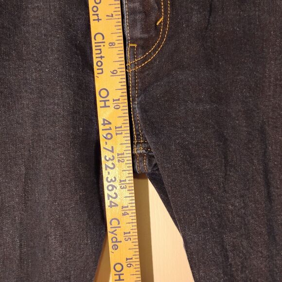 Levi's 512 jeans mens 38x32 blue denim skinny slim fit stretch Strauss dark wash - Picture 6 of 9